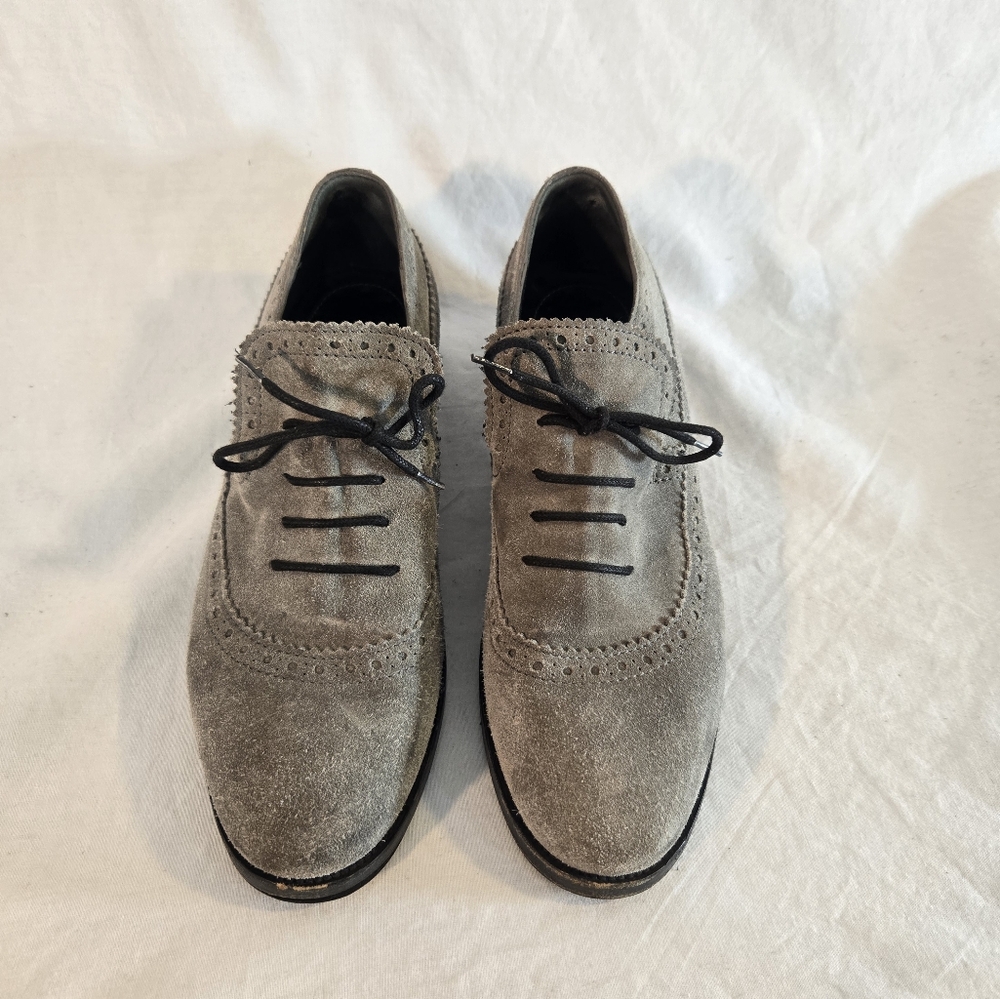 Balenciaga Women's Size 39 Gray Suede Shoes - Picture 3 of 10